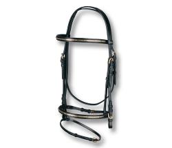 PARIANI ENGLISH BRIDLE WITH BRASS CLINCHER - 2358