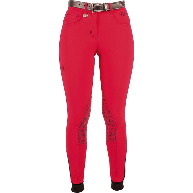 Ladies equestro riding breeches model xeni slim fit grip