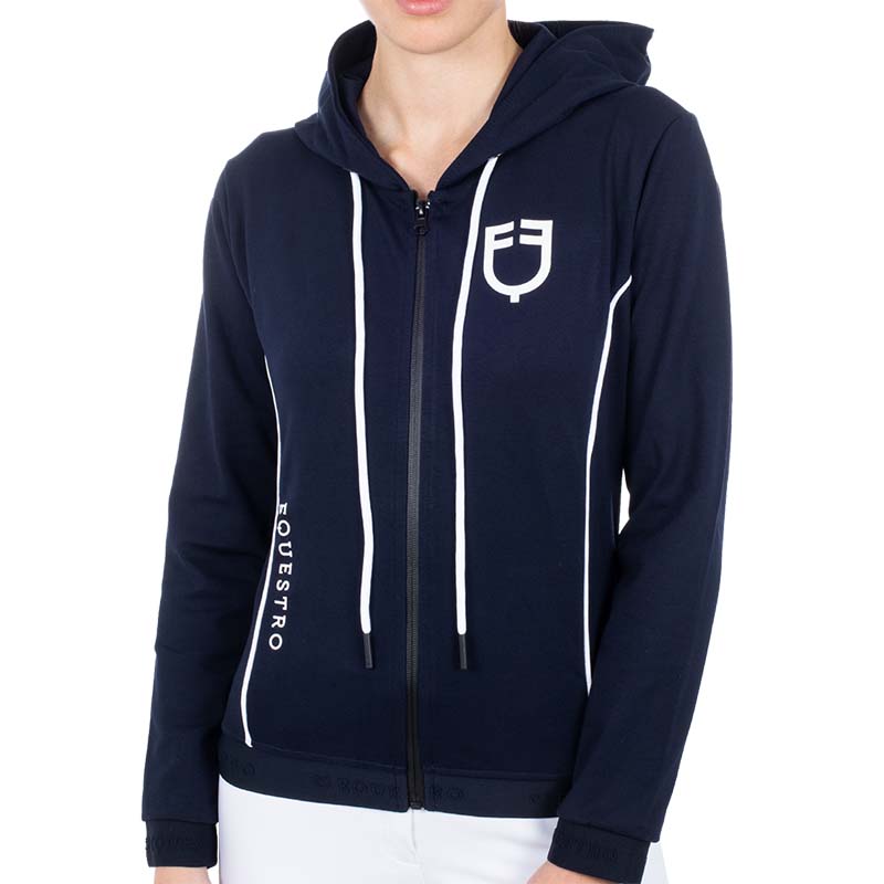 Ladies equestro hoodie full zip sweatshirt 