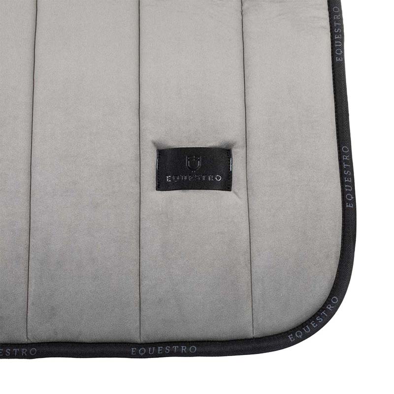 Jumping saddle pad equestro velvet in technical fabric - 3606