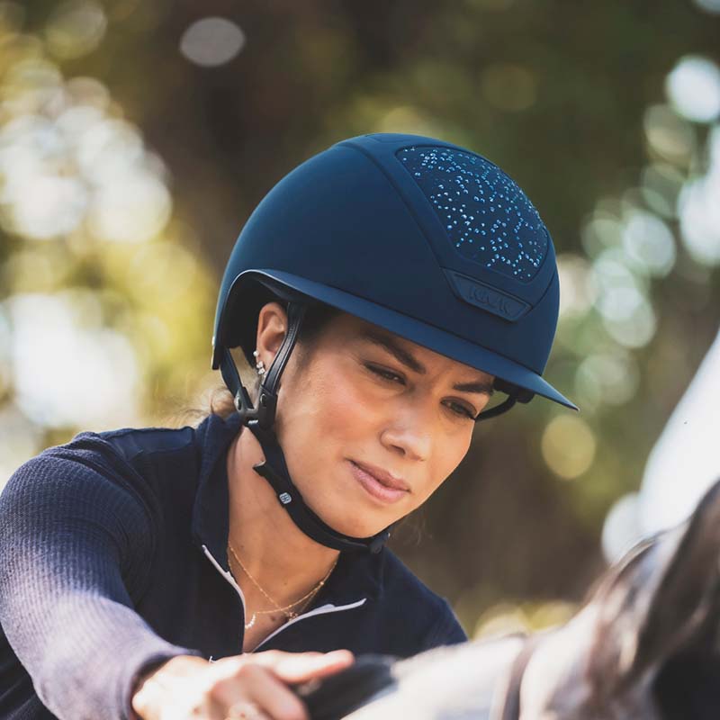 KASK Star Lady ANIMA Vibe Riding Helmet - Swarovski shell decoration - 3463