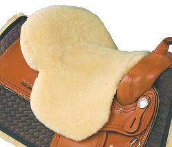 WESTERN SADDLE SEAT SAVER MATTES IN PURE WOOL UNIVERSAL - 4456