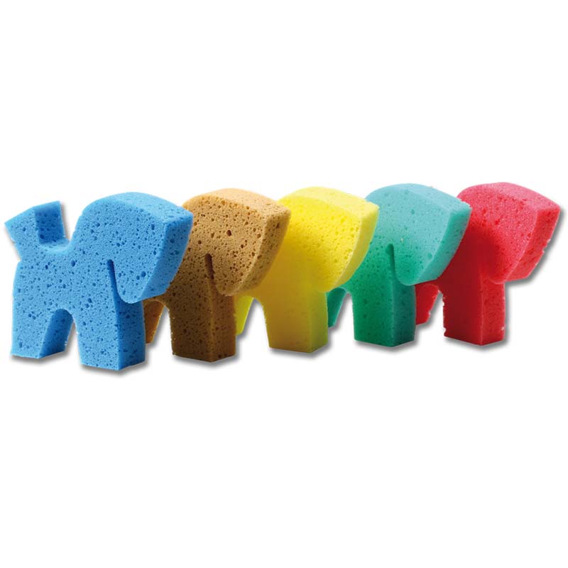 Horse-shaped colored sponge - 0655