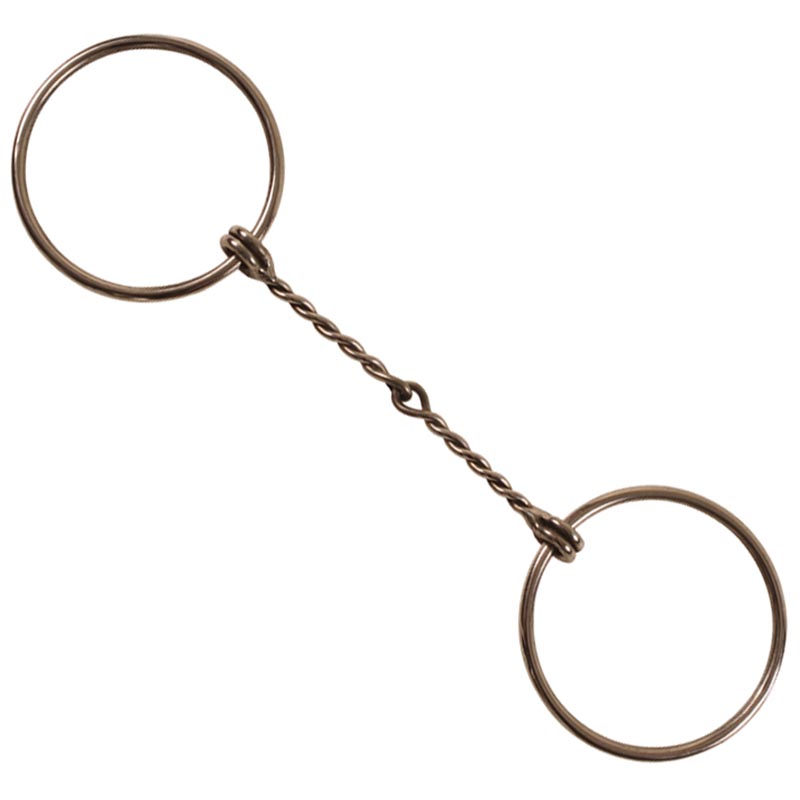 Western snaffle bit steel twisted