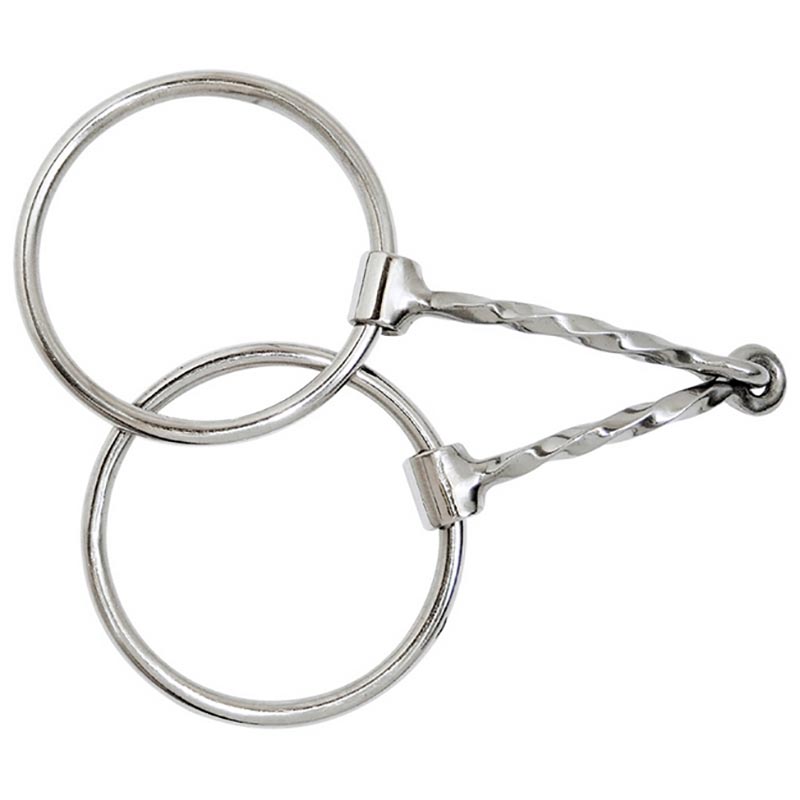 Ring snaffle twisted mouthpiece