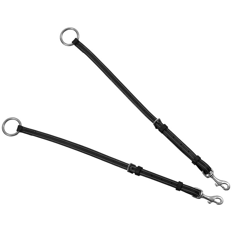 Equestro English Breastplate with Removable Martingale in Leather - 2631