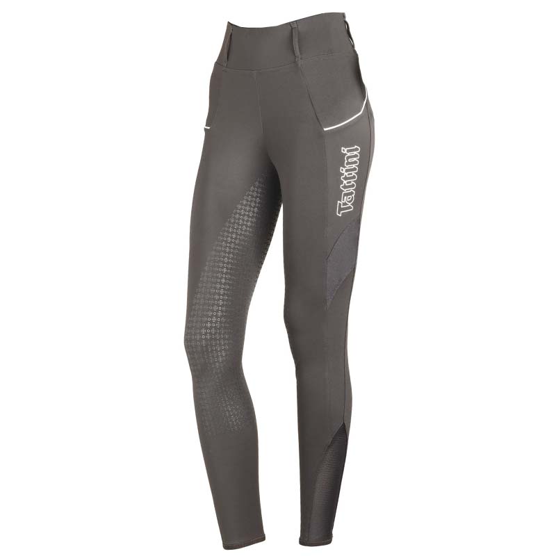 Full grip woman riding leggings tattini mod. passiflora - 2211