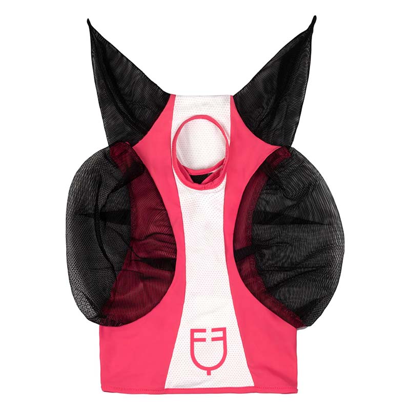 Equestro fly mask for horses in lycra and mesh - 0681