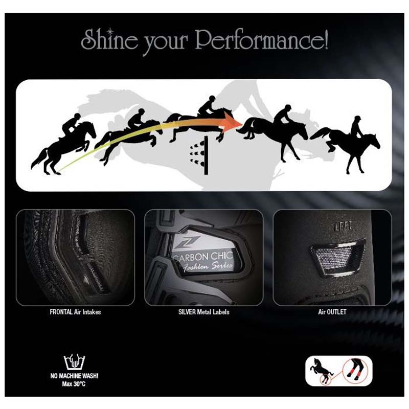 Zandona’ carbon chic h-performance long fetlock boots - 1749