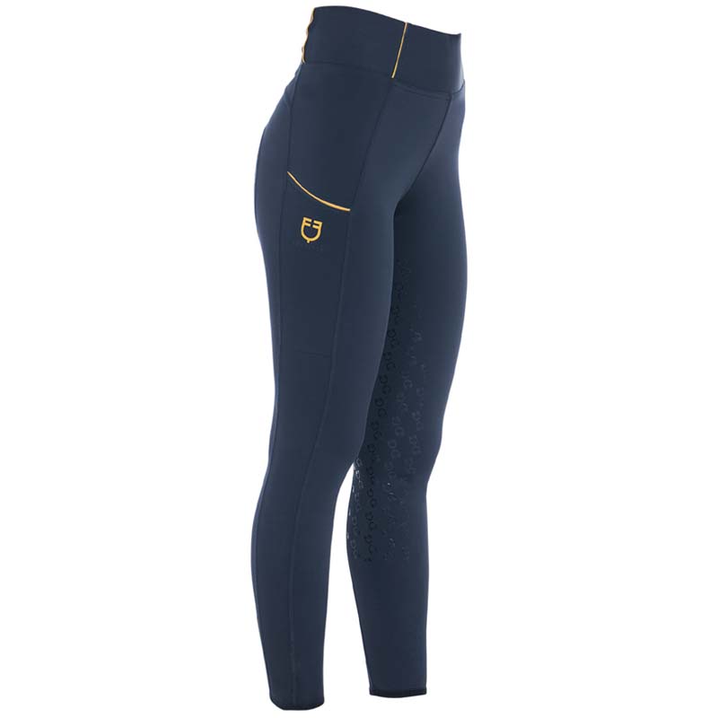 Equestro Winter Full-Grip Riding Leggings with Fleece Lining - 9784