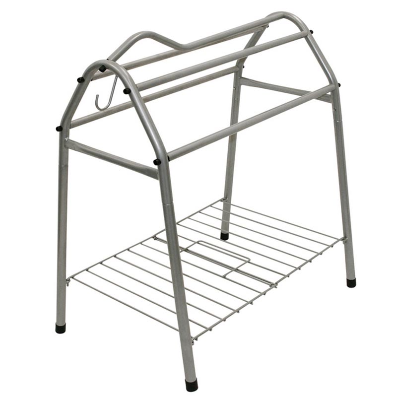 Detachable saddle rack aluminium with shelf - 0228