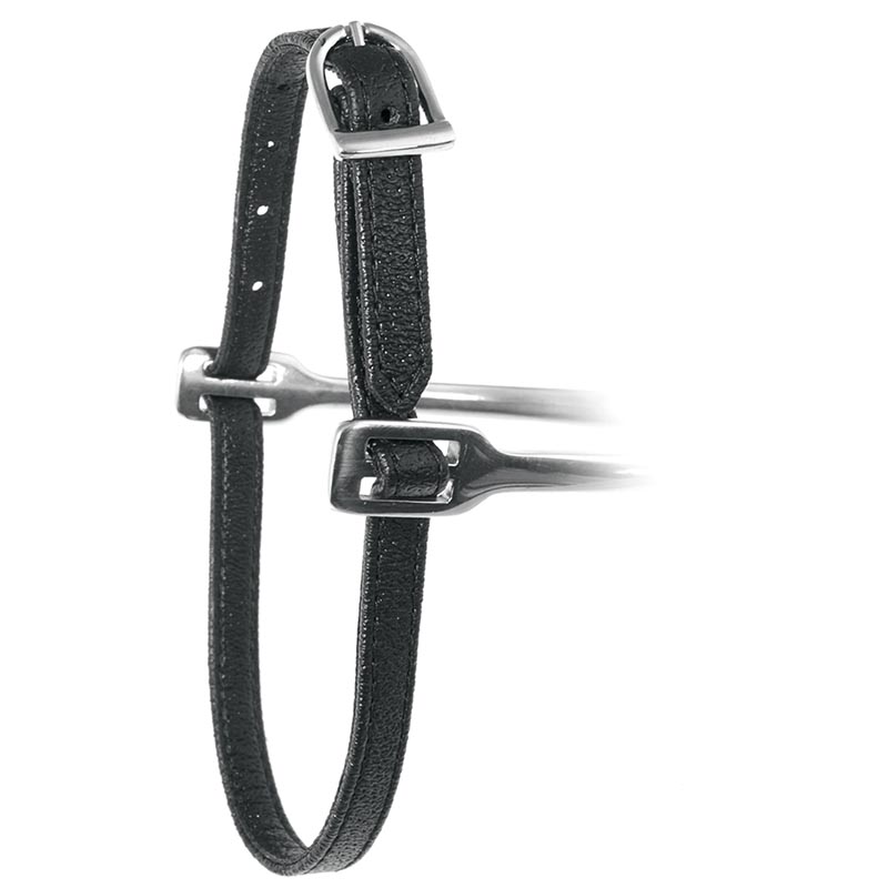Leather straps for english spurs reinforced