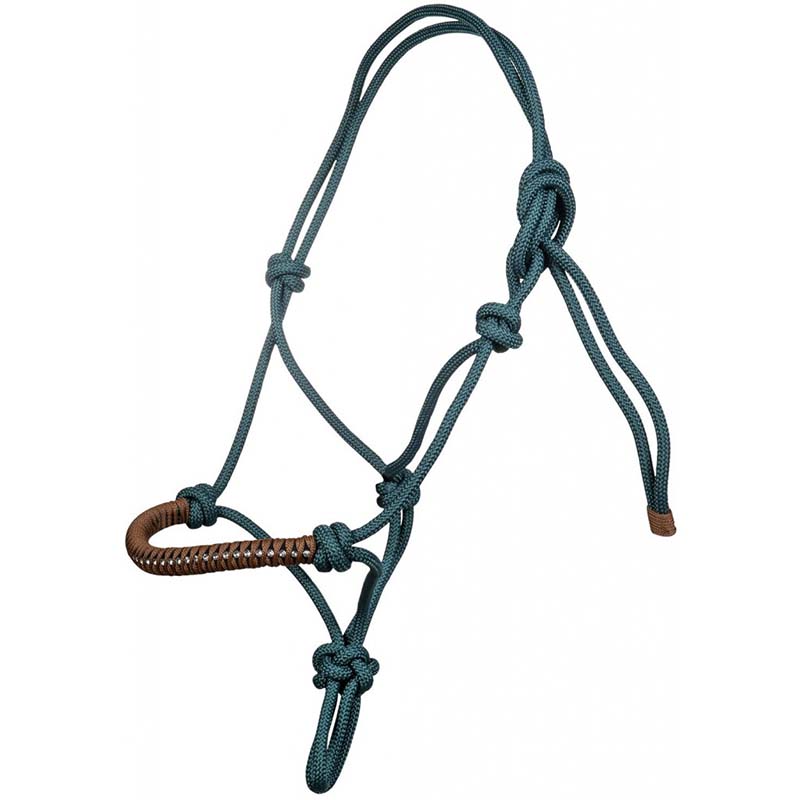 Hkm knotted rope halter strass model - 0327