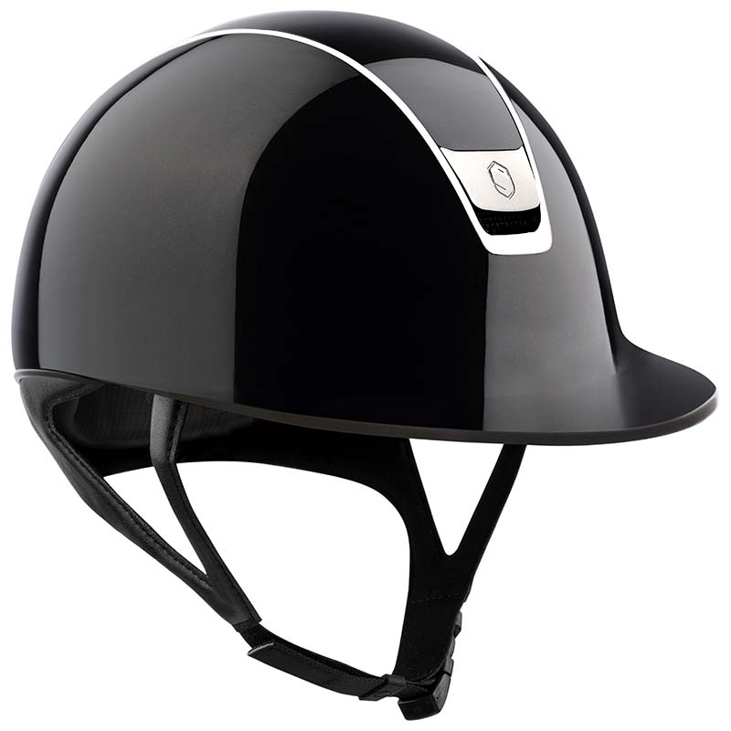 Samshield standard 2.0 shadowglossy helmet with chrome trim