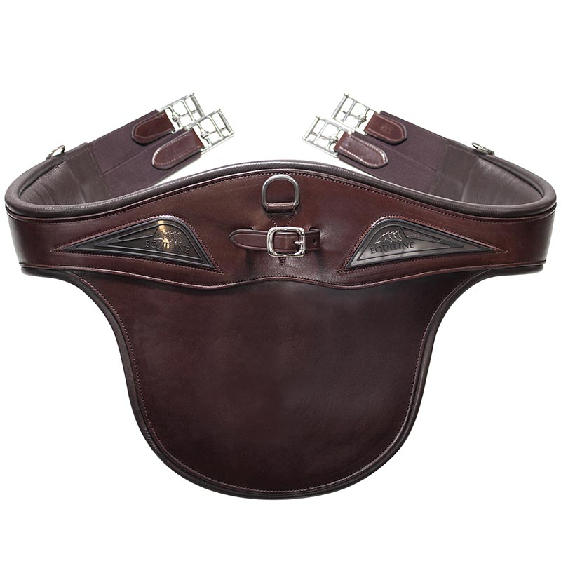 Stud guard girth leather equiline saddle division - 2892