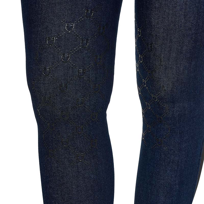 Women’s Riding Jeans Equestro Denim Look with Knee Grip - 9985