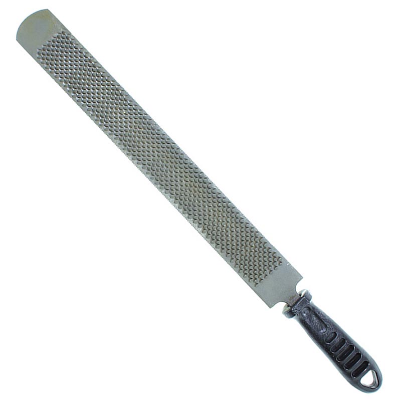 Farriers rasp with plastic handle