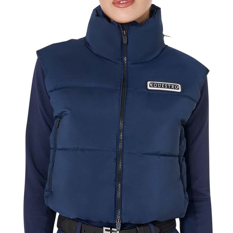 Equestro Cropped Padded Vest for women - 9850