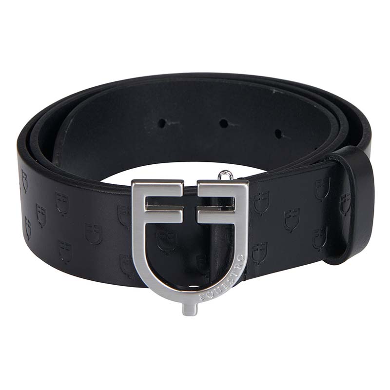 Leather Belt with Equestro logo buckle - 9817