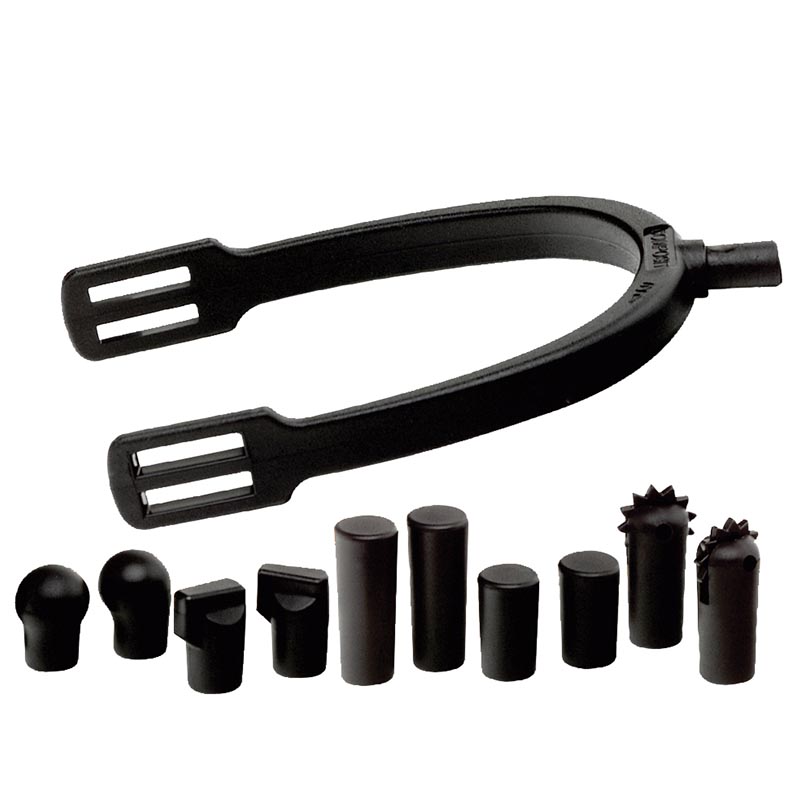 English polymer spurs with interchangeable neck