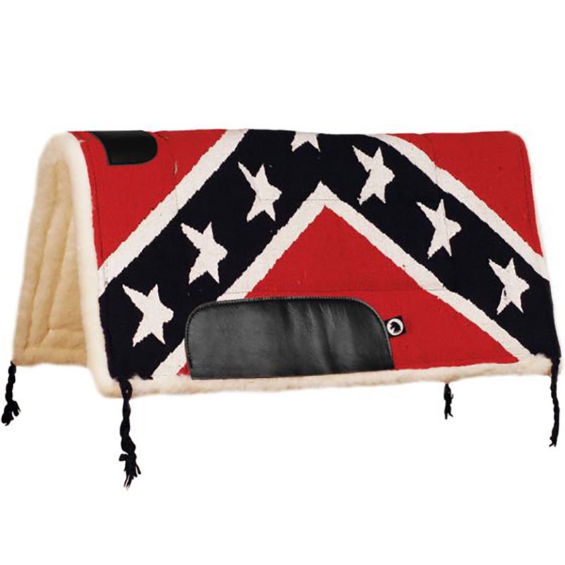 Western saddle pad southern flag