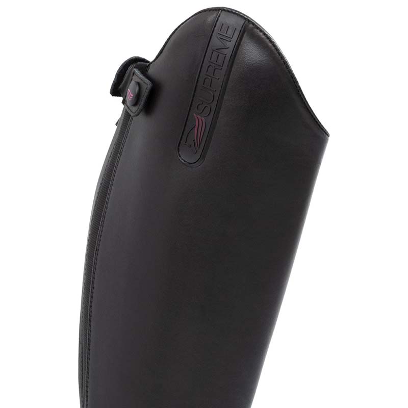Supreme Unisex Leather Riding Boots with Laces - 3739