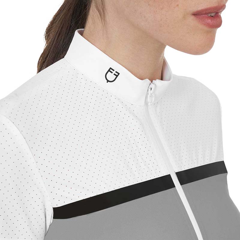 Equestro Ridertechnology women competition polo in perforated fabric - 9931