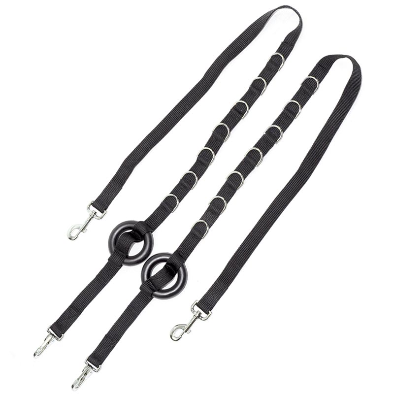 Thiedemann reins nylon with rings stainless steel snap