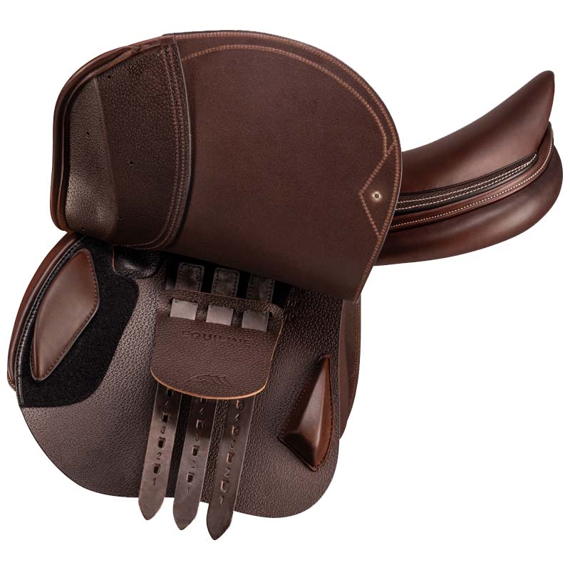Jumping Saddle VALOR JMP PRINT in Printed Leather - Equiline Saddle Division - 2709
