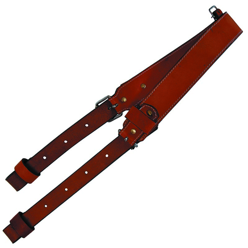 Western rear leather girth