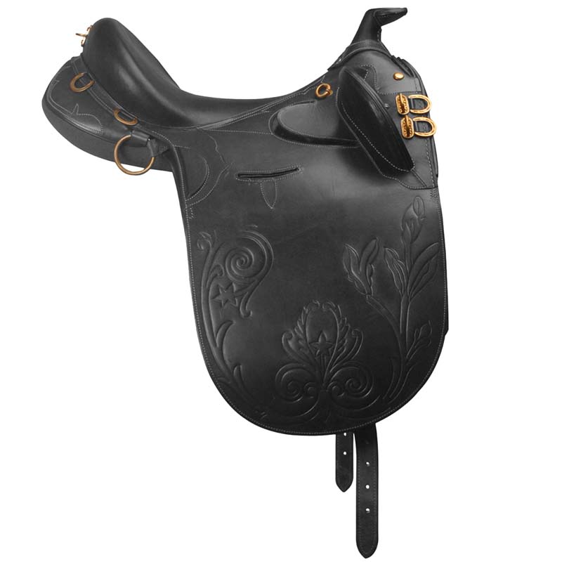 Australian leather saddle with horn - 2820
