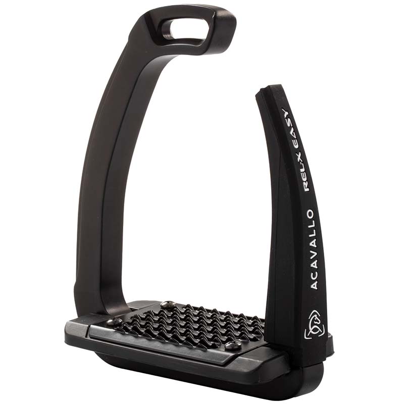 Acavallo rel-x easy stirrups with silicone side opening