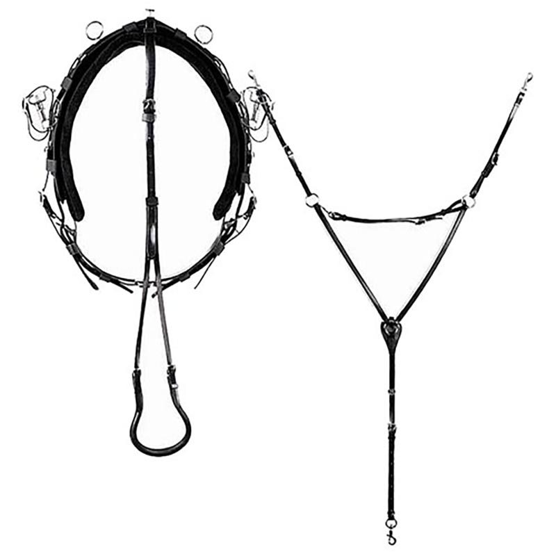 Trotting daslo harness complete pvc with quick hitch - 0945