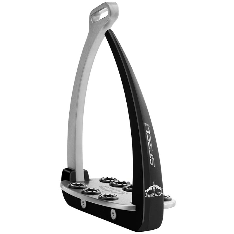 Veredus steel1 safety stirrups with flexible arch