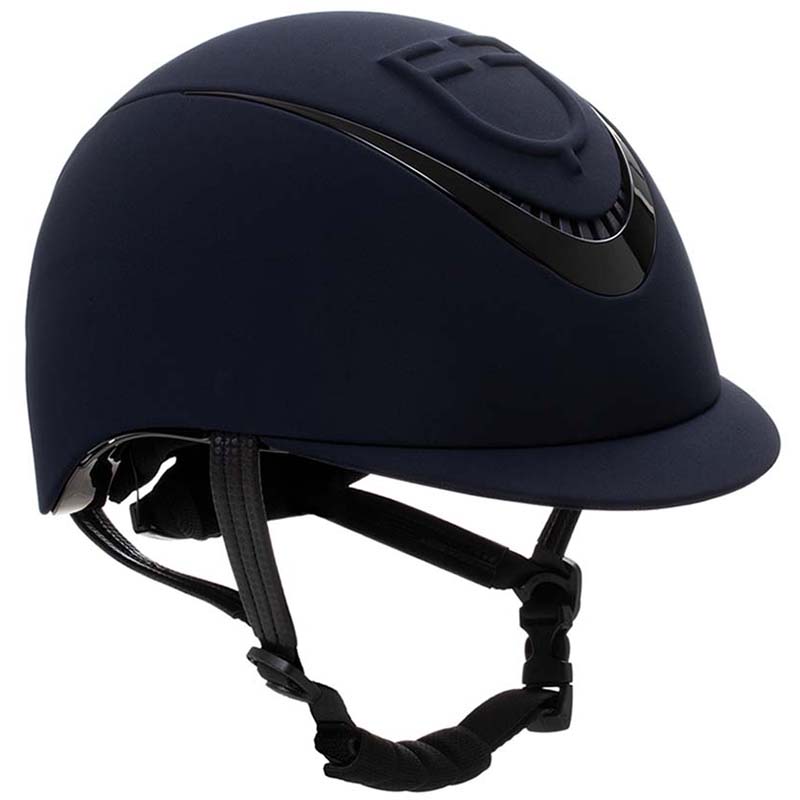 Equestro unisex riding helmet with embossed logo