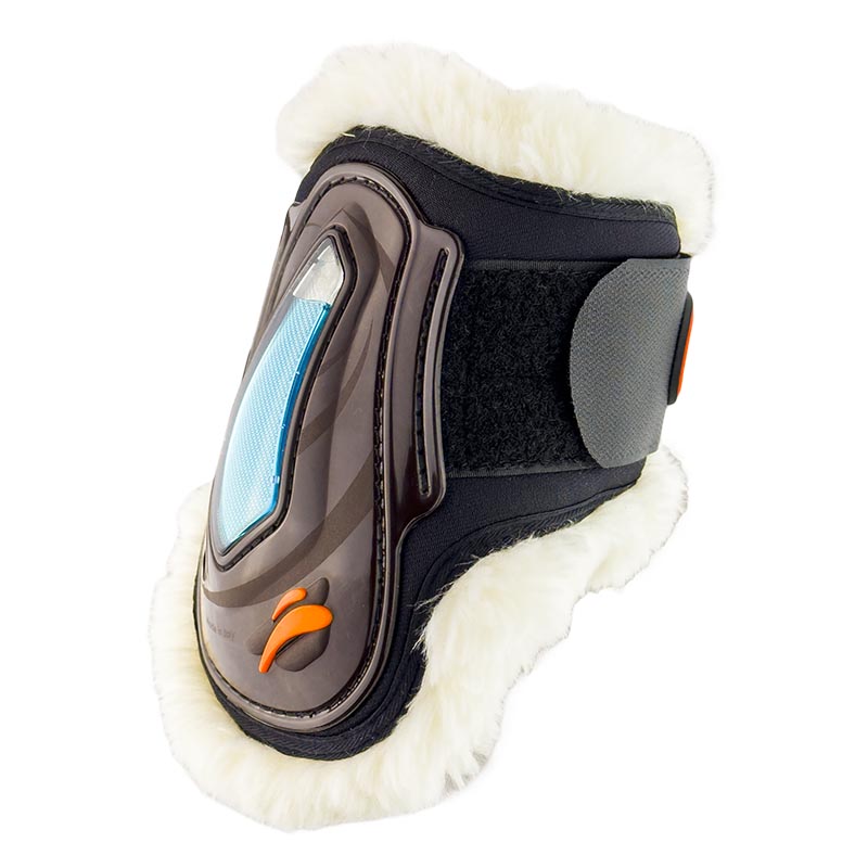 Equick fetlock boots eairshock fluffy rear with synthetic wool and velcro - 1774