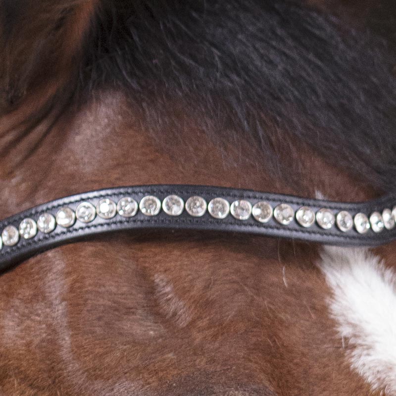 English headstall excelsior mod. diamond with rubber reins - 2341