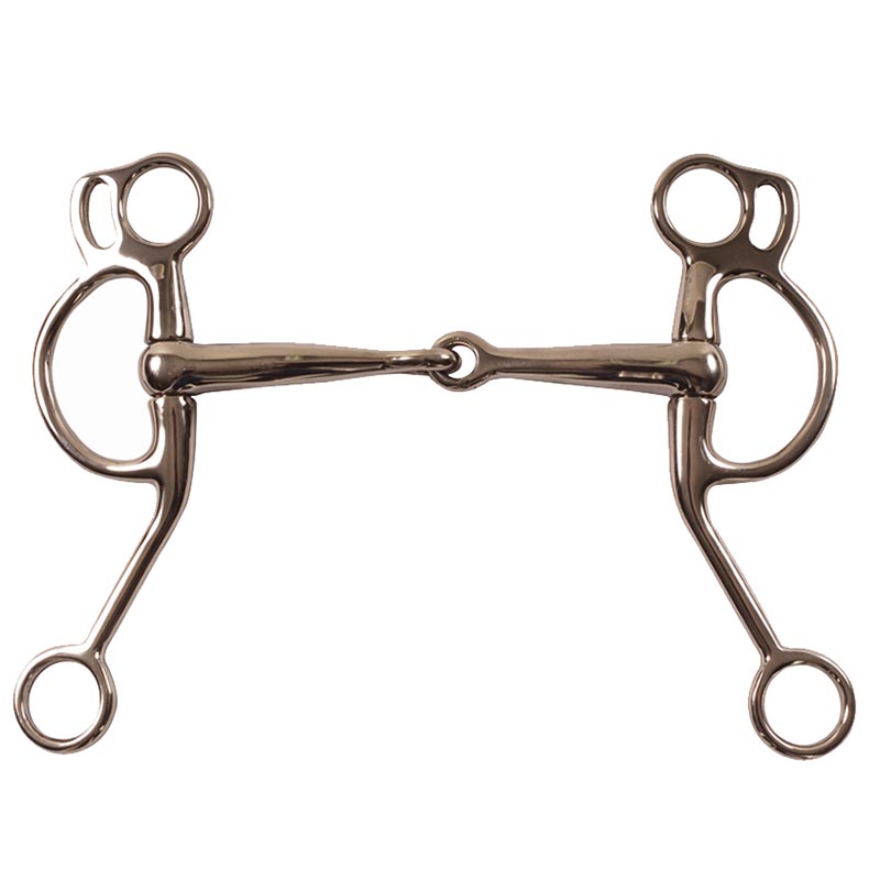 Western jointed stainless steel bit short bars - 4616