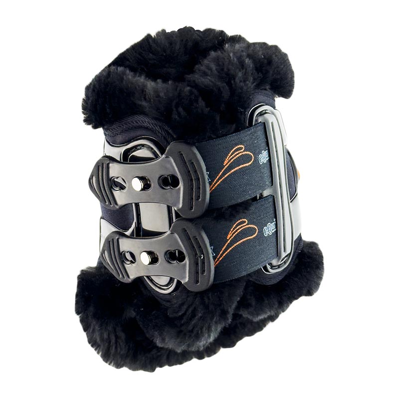 Equick fetlock boots eairshock legend fluffy rear with synthetic wool - 1776