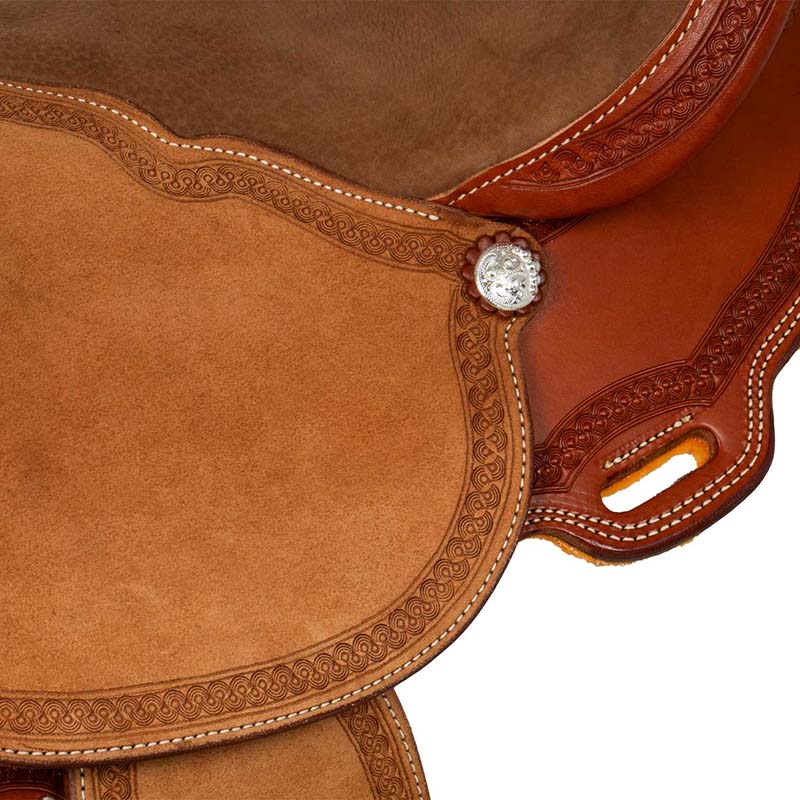 Western saddle west wood classic ladywade with worked border - 4860