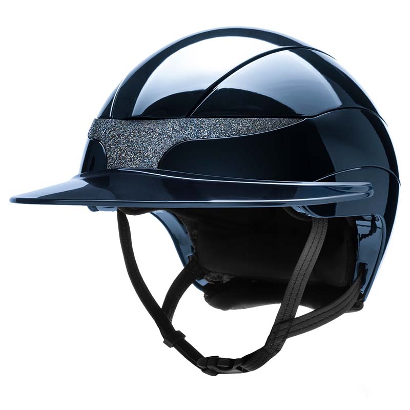 Equiline XANTO Riding Helmet with Swarovski Front - Wide visor - 3286