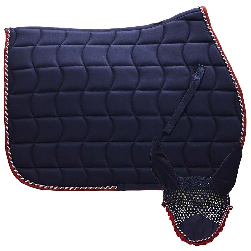 English saddlecloth winner with cords with combined earnet
