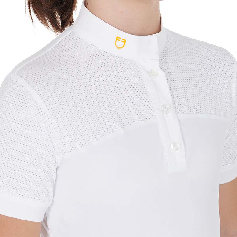 Equestro competition polo shirt short sleeved for girls - 9065