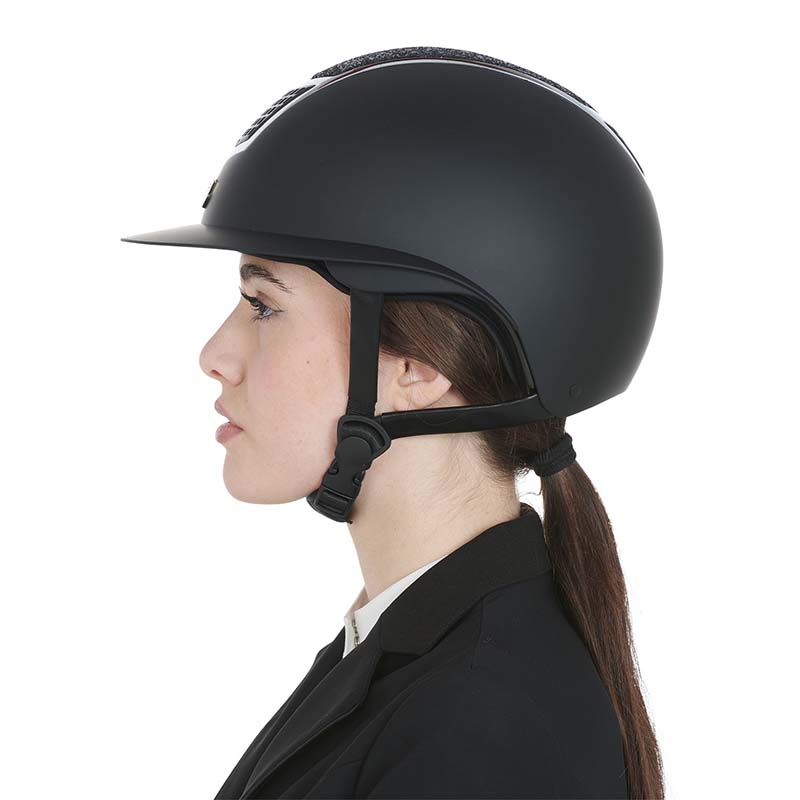 Equestro Eclipse Stone Matt Riding Helmet - wide visor - 2102