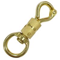 SECURITY SNAP SWIVEL BRASS LEAD