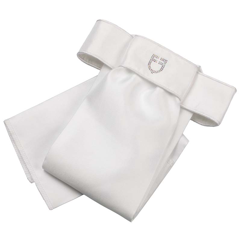 Equestro competition plastron with strass logo