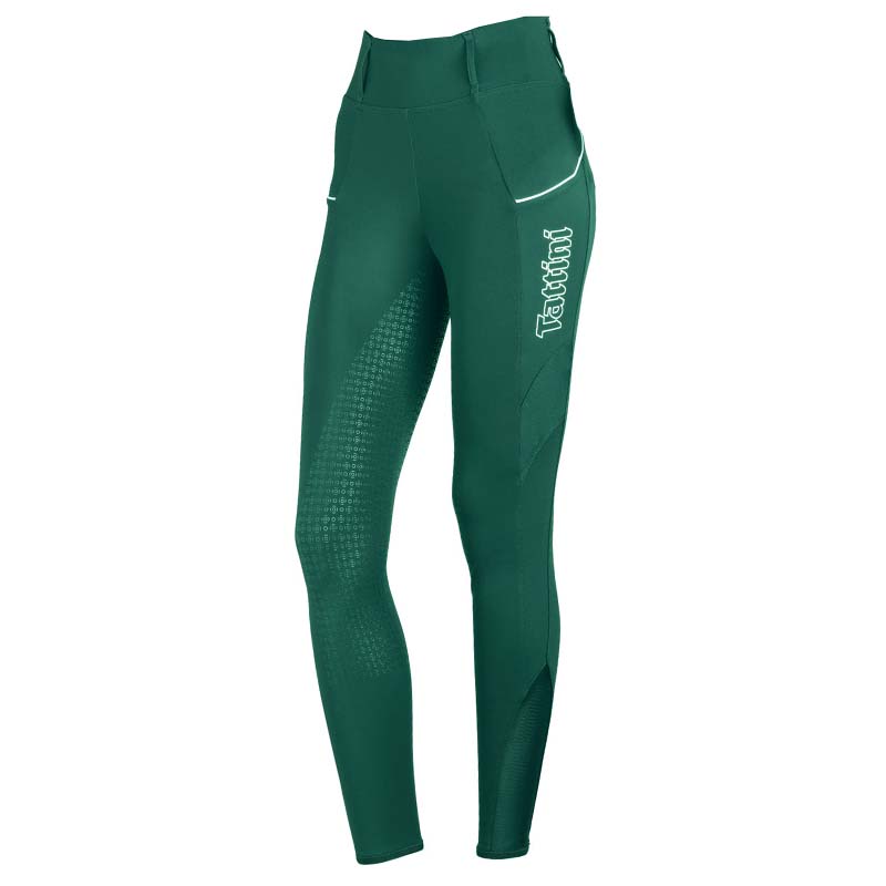 Full grip woman riding leggings tattini mod. passiflora - 2211