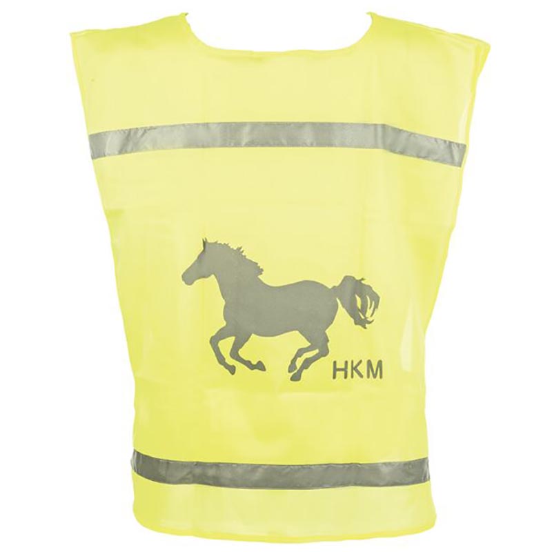 Yellow vest with refracting inserts