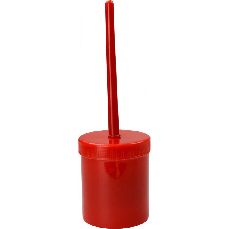 Brush for oil with soft bristles and container - 0730