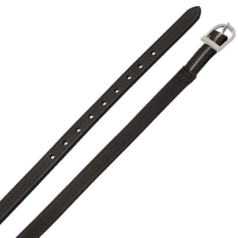 Equestro leather spur straps with elastic for english riding